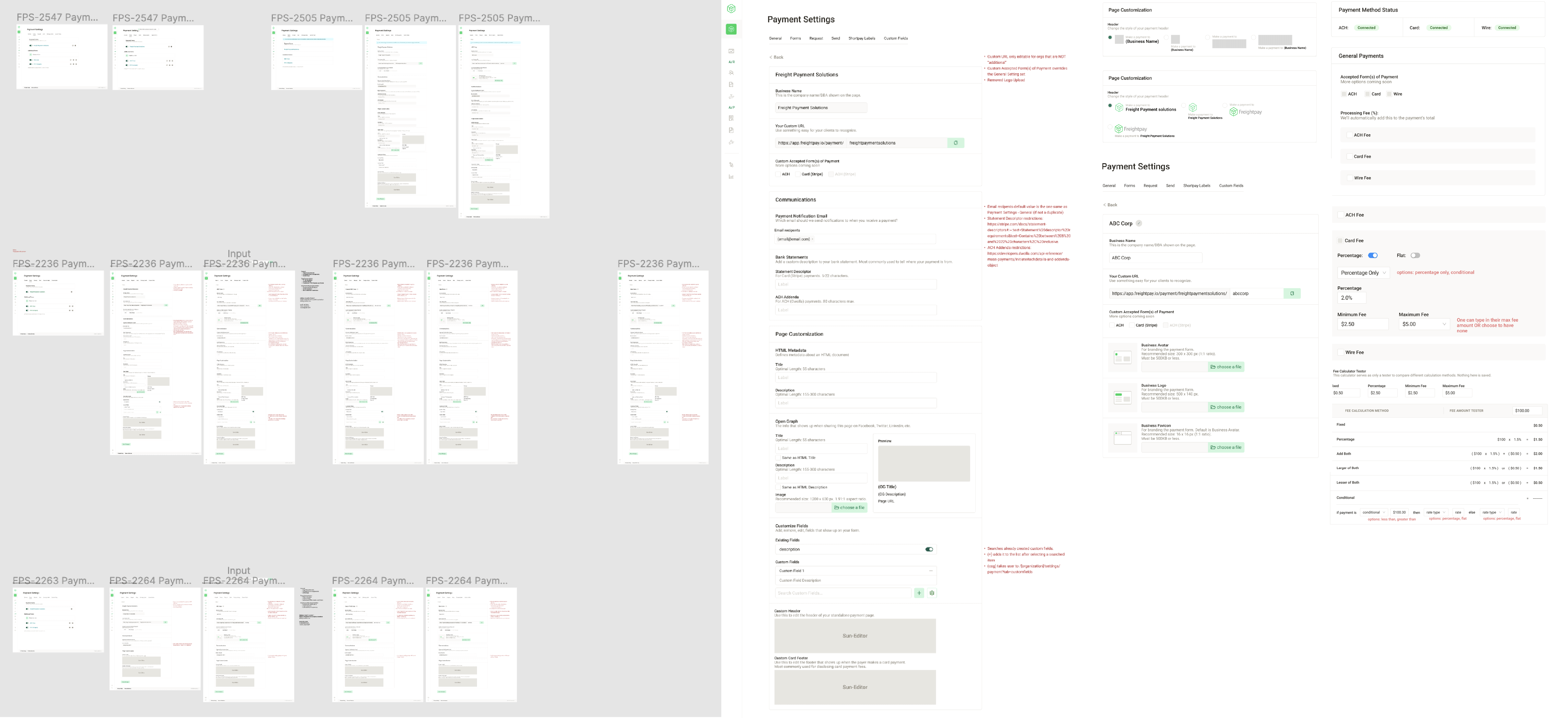 Phase 2 designs. Feature iterations and ideations